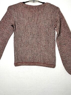 VTG 70’s Hark Sparkly Burgundy Long Sleeve Bateau Neck Grannycore Old Money
